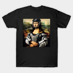 Mona Lisa Inspired - Funny Ice Hockey T-Shirt